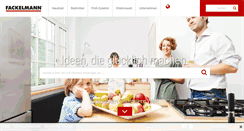 Desktop Screenshot of fackelmann.de